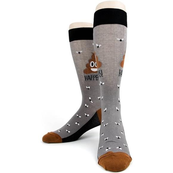 Men's Wacky Novelty Socks, Fits Men's Shoe Sizes 7-12 - Picture 2 of 4